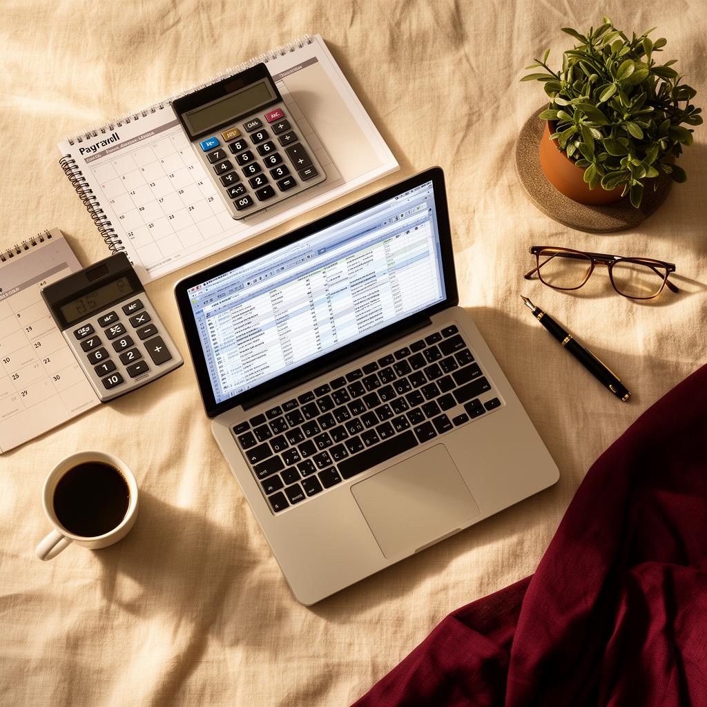 Business documents for payroll and payments administration